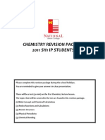 Chemistry Revision Package For SH1 IP 2011