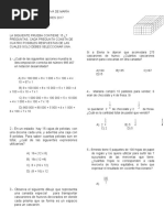 Desafio de Saberes Grado 6