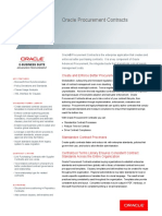 Oracle Procurement Contracts Procurement Contracts