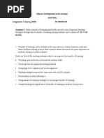 Human Development and Learning (EDU302) Assignment 2 (Spring 2020) BC190206765