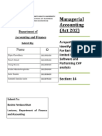 Managerial Accounting (Act 202) : Name ID