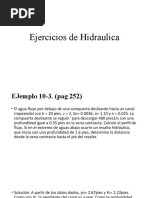 Ejercicios de Hidraulica