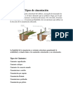 Tipos de Cimentación