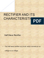 Rectifiers and Its Characteristics