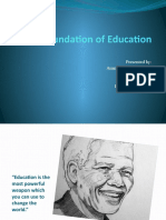 Moral Foundation of Education