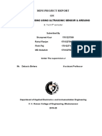 Mini Project Report: Distance Sensing Using Ultrasonic Sensor & Arduino