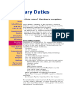 Secretary Duties: Home Helpful Links Monthly Checklist Inspirational Quotes Criteria For Distinguished Secretary