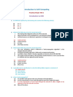 Introduction To Soft Computing: Practice Sheet: NN-1