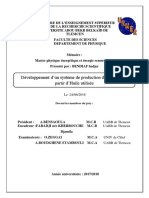 Developpement Dun Systeme de Production Du Biodiesel A Partir Dhuile Utilise