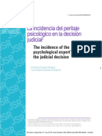 Incidencia Del Peritaje Psicologico en La Decision Judicial - Revista