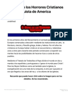 El Show de Los Horrores Cristianos La Conquista de America Genocidio