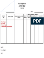 Senior High School Action Plan