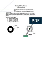 Turning Effects of Forces PDF