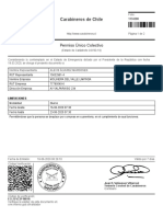 Carabineros de Chile: Permiso Único Colectivo