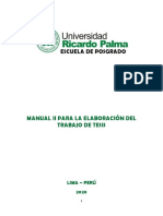 Manual II Trabajo de Tesis 2020 Epg Uga PDF