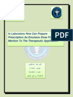 In Laboratory How Can Prepare Prescription As Emulsion Dose From