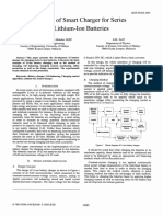 Lithium-Ion Batteries: Design of Smart Charger For Series