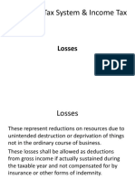 Philippine Tax System & Income Tax: Losses