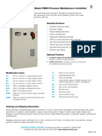 Model PMCV Pressure Maintanence Controller: Standard Features