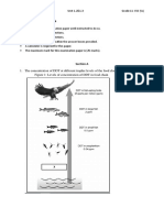 The Concentration of DDT at Different Trophic Levels of The Food Chain