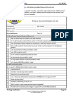 Air Cargo Document Evaluation Job Aid