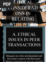 Ethical Considerations in Relating With Peers Group 3