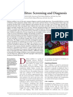 Diabetes Mellitus Screaning and Diagnosis