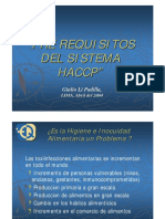 Pre-Requisitos Del Sistema HACCP PDF