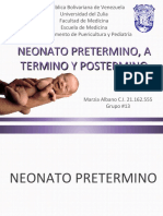 Neonato Pretermino A Termino y Postermino