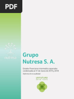 Grupo Nutresa EEFF Separados 1T19 ESP PDF