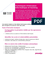 Techniques D'intrusion Informatique Et Hacking