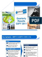 Quarterly Results Q3FY 2011