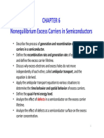 Chapter 6 Nonequilibrium Excess Carriers in Semiconductors