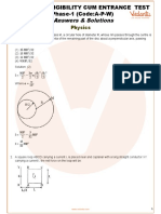 Answers & Solutions: Physics