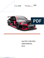 Audi RS3 LMS SEQ User Manual 2018