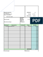 Pedido, Albarán Factura Caja Registradora