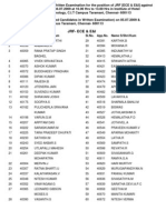 Jrf-Ece & E&I: SL - No. App - No. Name S/Shri/Kum SL - No. App - No. Name S/Shri/Kum