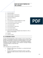 Unit 4 Flow Through Mouthpieces and Minor Losses: Structure