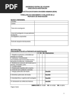 VE1. Comite Etica UCE Conocimiento y Evaluacion de La Propuesta