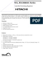 HA16654A, HA16664A Series: PWM Controlled Switching Regulator