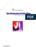 Data Warehousing and Data Mining