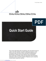 Bizhub 224e - Quick Start Guide