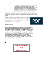 Driveshaft Vibration Analysis