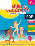 Cahier de Vaccances