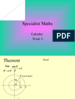 Specialist Maths: Calculus Week 3