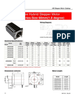 2 Phase Hybrid Stepper Motor: 24H2A Series-Size 60mm (1.8 Degree)