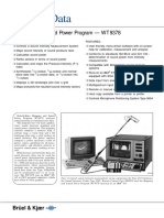 Product Data: Mapping and Sound Power Program - WT 9378