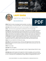 Transcript - Lady Gaga