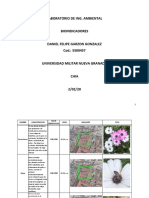 Tarea Bioindicadores