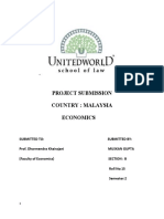 Project Submission Country: Malaysia Economics